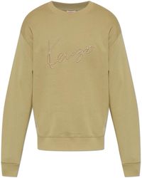 KENZO - Sweatshirt With Embroidered Logo - Lyst