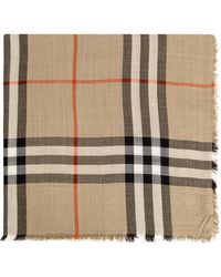 Burberry - Scarf With Raw Finish - Lyst