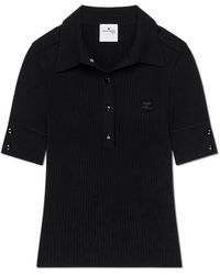 Courreges - Ribbed Slim-Fit Polo - Lyst