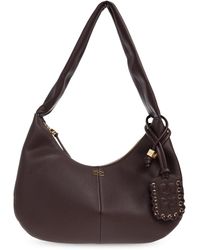 Ganni - Shoulder Bag Type 'Hobo' Size 'Medium' - Lyst
