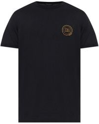 Dolce & Gabbana - T-Shirt With An Applique - Lyst