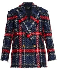 Balmain - Tweed Blazer With Lurex Thread - Lyst
