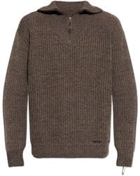 Maison Margiela - Sweater With A Zip-Up Collar - Lyst