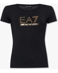 EA7 - T-shirt With Logo - Lyst
