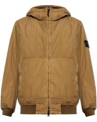 Stone Island - Insulated Jacket With Patch - Lyst