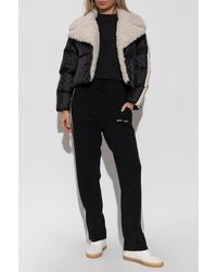 Palm Angels - Short Jacket With Faux Fur - Lyst