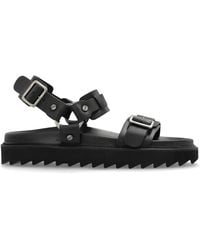 Acne Studios - Leather Sandals With Buckle - Lyst