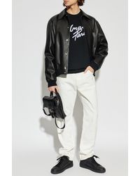 Balmain - Wool Sweater With Logo - Lyst