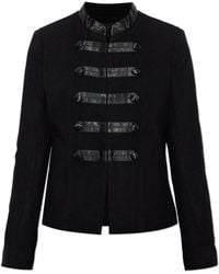 Rag & Bone - Wool Blazer With Stand-Up Collar - Lyst