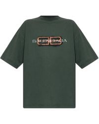 Balenciaga - T-Shirt With Crumpled Effect - Lyst