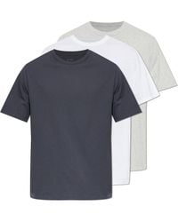 Officine Generale - Triple Pack Of 'Cneck' T-Shirts - Lyst