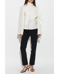 Rohe - Silk Top With Stand-Up Collar - Lyst