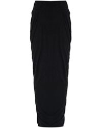 Entire studios - Long Skirt With Draping - Lyst