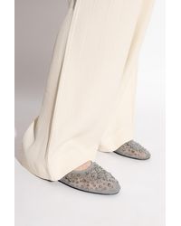 Tory Burch - Ballet Flats With Shimmering Crystals - Lyst