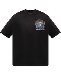 Amiri - T-Shirt With Print And Shimmering Crystals - Lyst