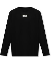 MM6 by Maison Martin Margiela - T-shirt With Long Sleeves, - Lyst