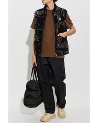 Moncler - Trousers With Logo Patch - Lyst