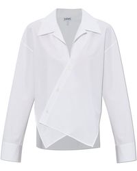Loewe - Asymmetrical Cut Shirt - Lyst