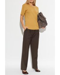 Lemaire - T-Shirt With A Round Neckline - Lyst