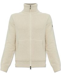 Moncler - Wool Cardigan With A Stand-Up Collar - Lyst
