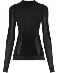 The Attico - Top With Transparent Inserts - Lyst