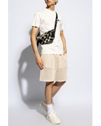 Burberry - Cotton Shorts With Logo, - Lyst