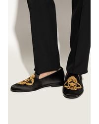 Versace - Satin 'Loafers' - Lyst