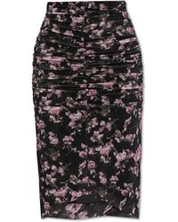 Ganni - Floral Motif Skirt, - Lyst