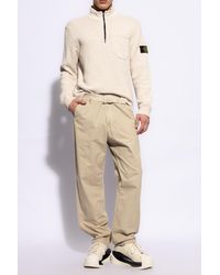 Stone Island - Sweater With Standing Collar, - Lyst