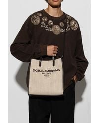 Dolce & Gabbana - Shopper Bag With Logo - Lyst
