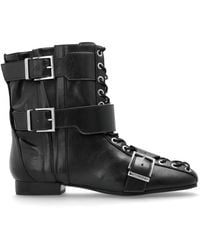 Ganni - Ankle Boots Made Of Eco Leather - Lyst