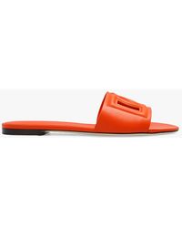 Dolce & Gabbana - 'Bianca' Leather Mules - Lyst