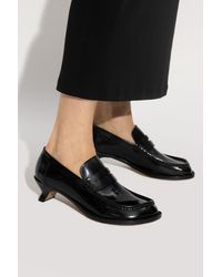 Loewe - ‘Campo’ Leather Loafer Pumps - Lyst