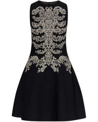 McQueen - Dress With Decorative Pattern - Lyst