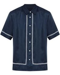 Rag & Bone - Shirt With A Decoratively Embroidered Pattern - Lyst