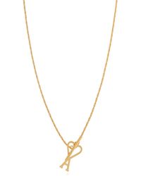 Ami Paris - Necklace With Logo Pendant - Lyst