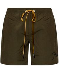 Rhude - Swim Shorts With Logo - Lyst