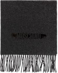 Moschino - Wool Scarf With Fringes - Lyst