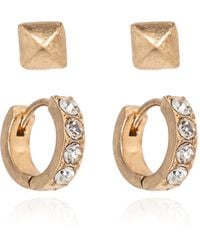 AllSaints - Set Of Two Pairs Of Earrings - Lyst