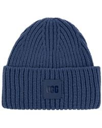UGG - Beanie With Logo Patch - Lyst