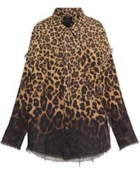 R13 - Cotton Shirt With Animal Motif - Lyst