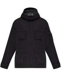 Versace Jeans Couture - Insulated Jacket With Hood - Lyst