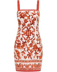 Dolce & Gabbana - Dress With "Maiolica" Print - Lyst