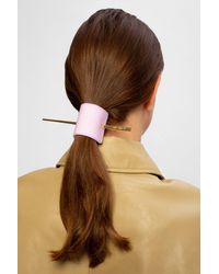 Balmain Hair Clip With Logo - Pink