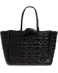 Ganni - Quilted Shopper Bag - Lyst