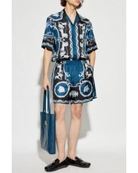 Versace - Silk Short-Sleeve Shirt - Lyst