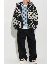 CASABLANCA - Fleece Jacket With Hood - Lyst