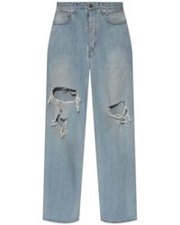 Balenciaga - Jeans With Vintage Effect - Lyst