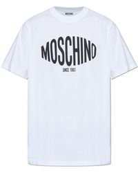 Moschino - T-Shirt With Printed Logo - Lyst