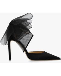 Jimmy Choo 'averly' Suede Court Shoes - Black